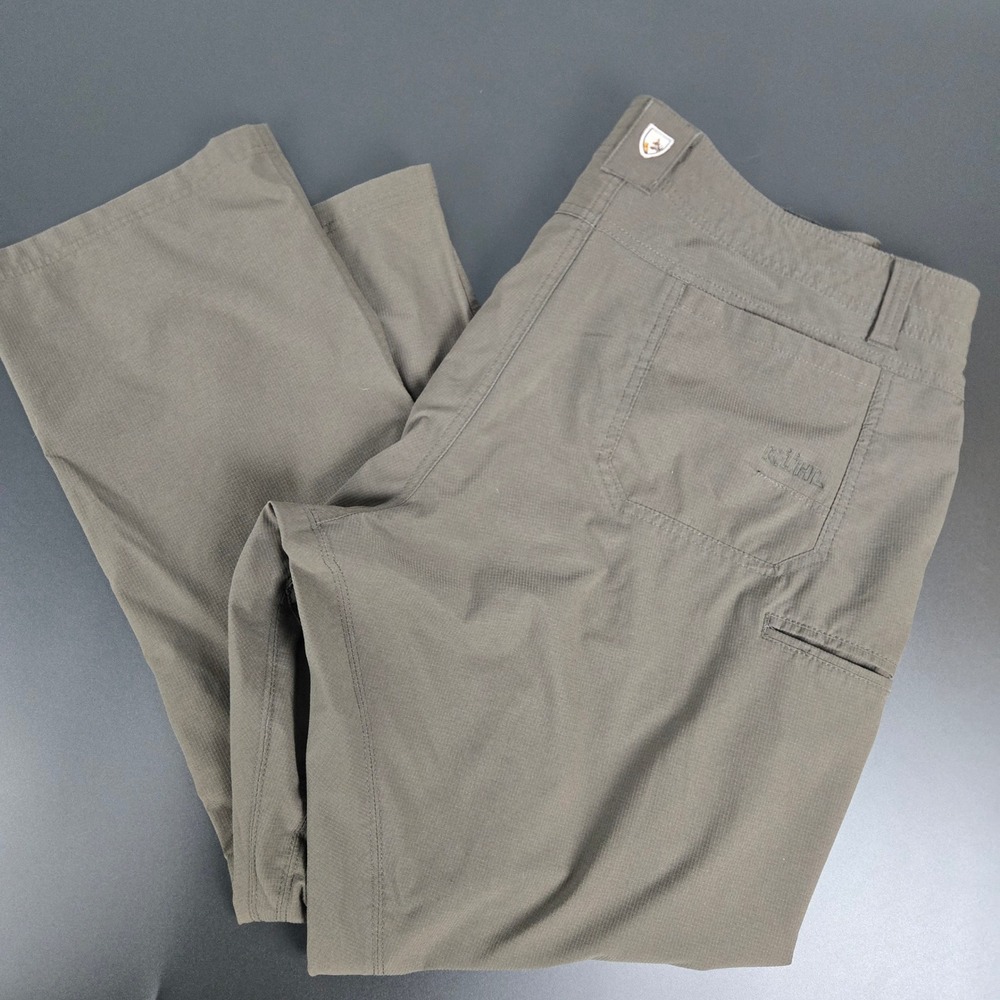 Kuhl Renegade Pants Mens 40x30 Dark Khaki Green Hiking Outdoor Technical 5166